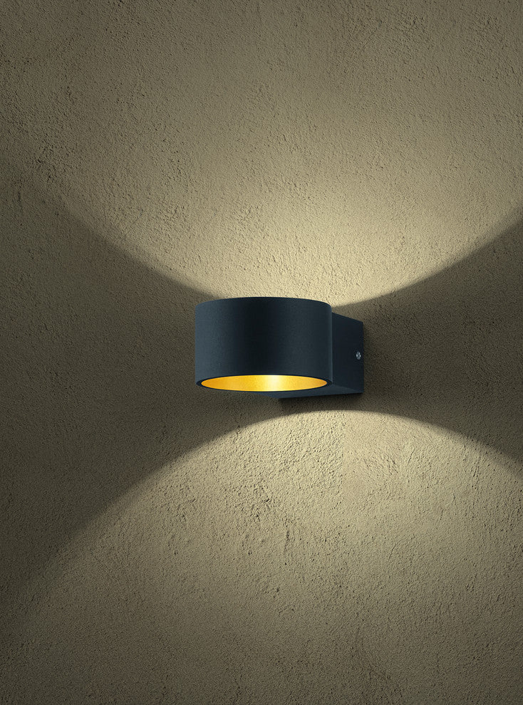 Lacapo LED Wall Sconce, Black Matte