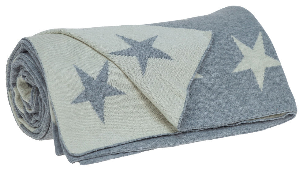 Parkland Collection Transitional Gray 52"x70" Knitted Throw Blanket