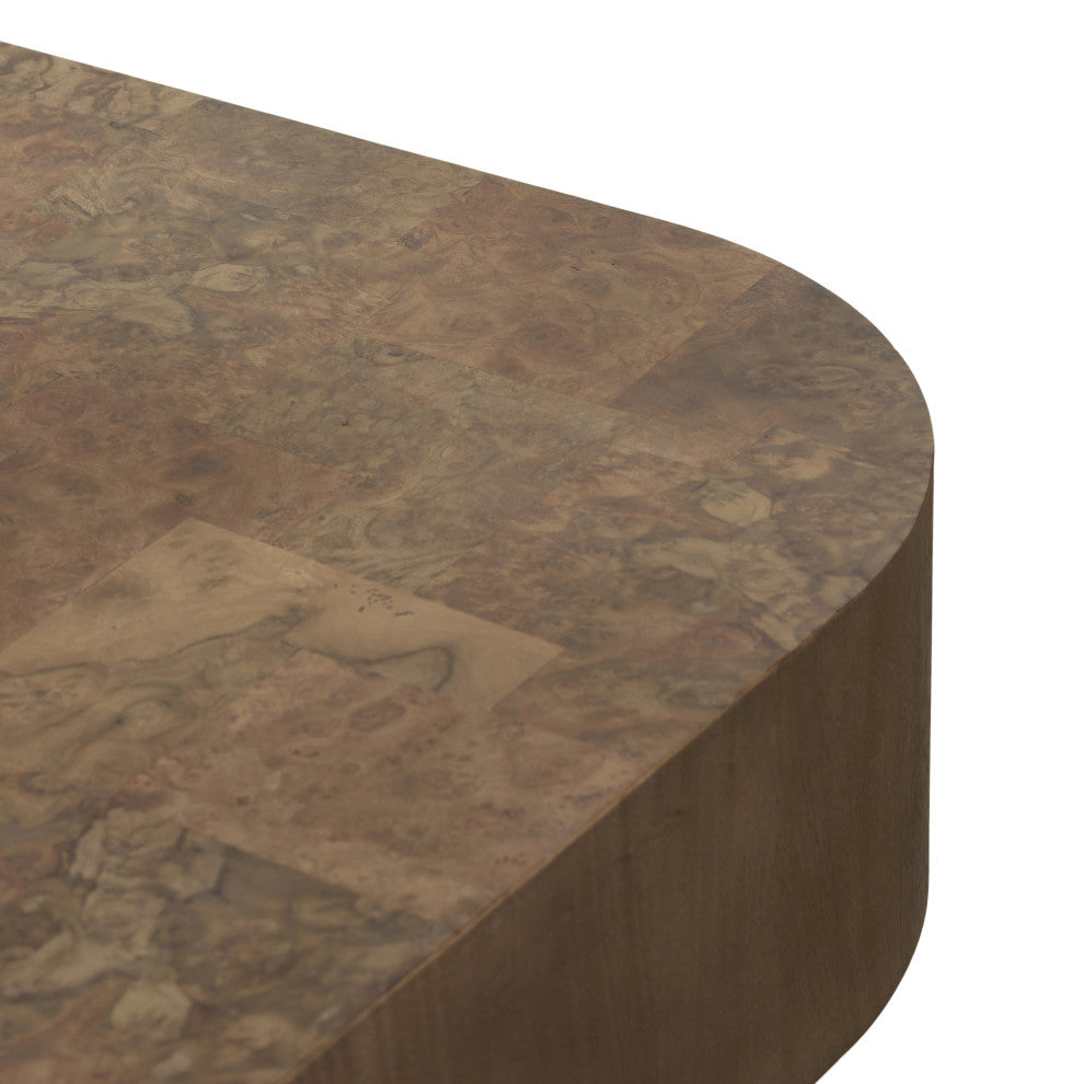Blanco Coffee Table-Warm Umber Burl