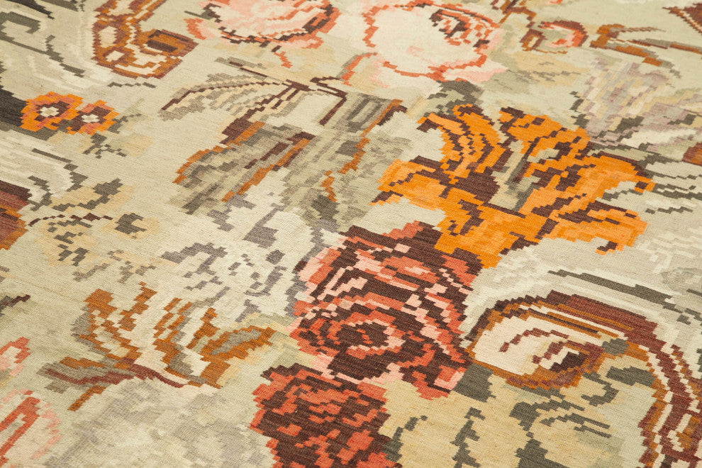 Rug N Carpet - Handmade Moldovian 5' 10'' x 10' 5'' Unique Flatweave Kilim Rug