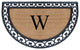 A1HC Half Round 30"x48" Double Door Monogrammed Doormat, W