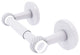Clearview Two Post Toilet Tissue Holder with Twisted Accents, Matte White