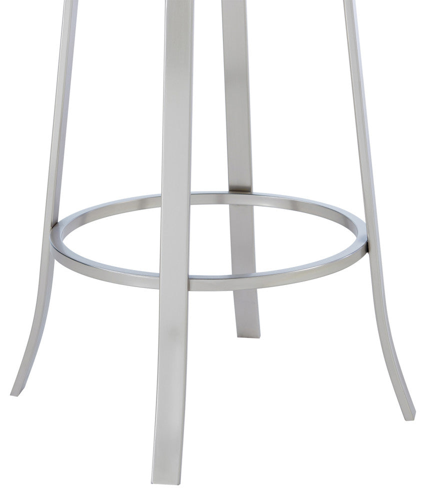 Barb Swivel Stool, Gray, 30" Bar Height