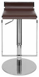 Vogue Leather Adjustable Bar Stool, Brown