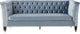 Honor Sofa, Blue-Gray Velvet