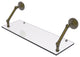 Prestige Que New 24" Floating Glass Shelf, Antique Brass