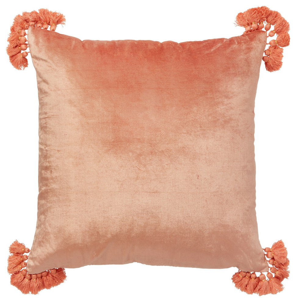 Raj Velvet Pillow, Terracotta