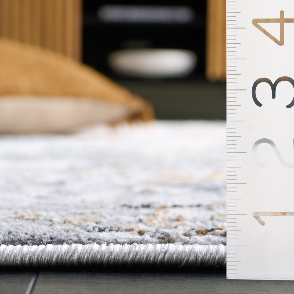 Safavieh Alenia Collection, ALN102 Rug, Grey/Beige, 4'x 6'