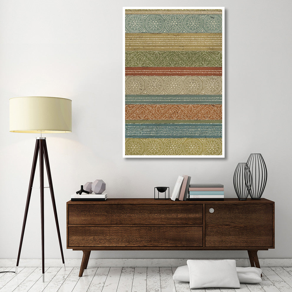 "Batik Stripes II" Digital Paper Print by Daphne Brissonnet, 42"x62"