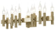 .-     Collette 12-Lt Bath - Brushed Brass