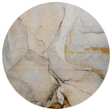 Premium Machine Washable Mayfield AMF506 Beige 8' x 8' Round Rug