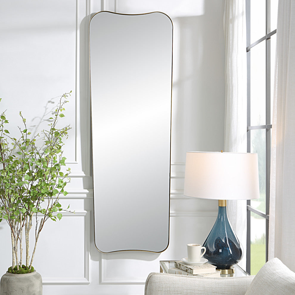 Uttermost 09839 Belvoir Large Antique Brass Mirror