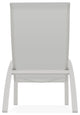 Kendall Sling Stackable Outdoor Lounge Chair, White/Snow