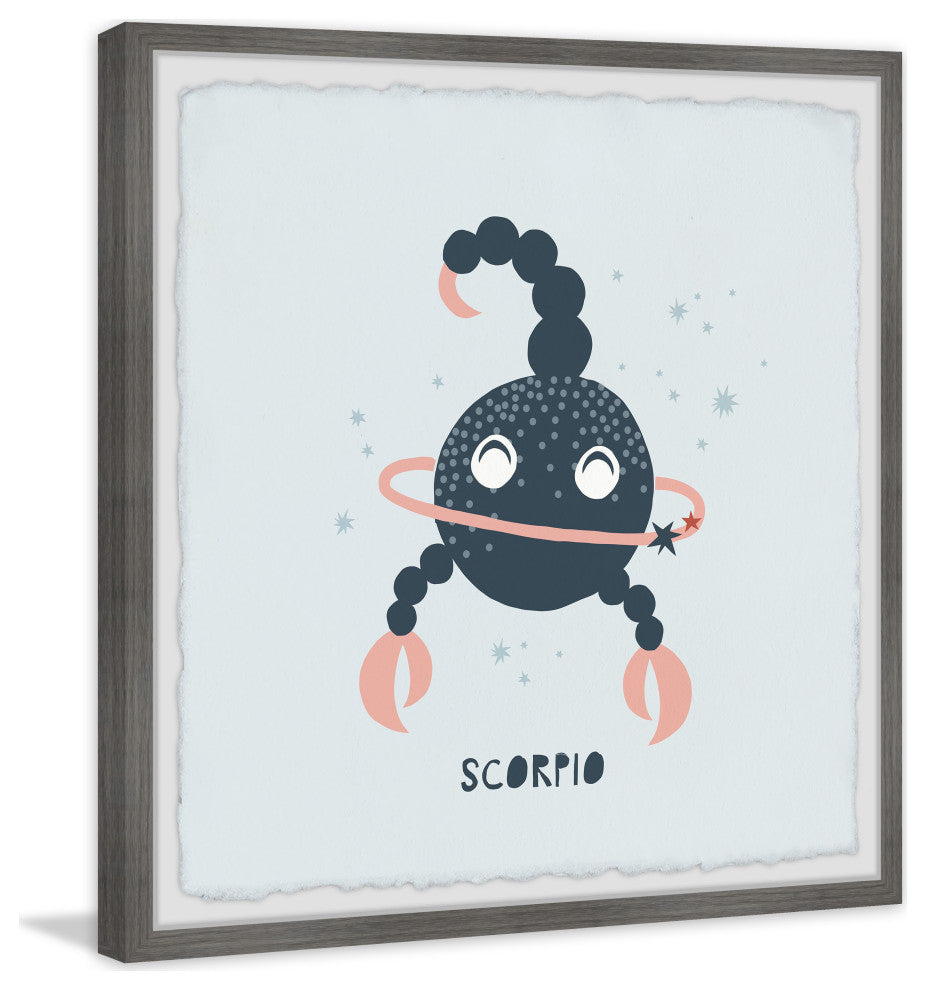 "I'm a Scorpio" Framed Painting Print, 18x18