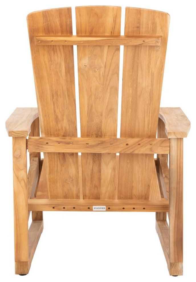 Safavieh San Juan Brazilian Teak Adirondack Chair Natural