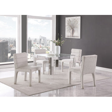Casper Dining Table, Chrome