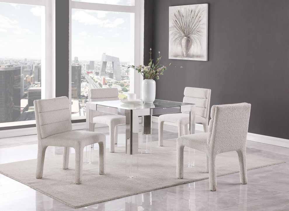 Casper Dining Table, Chrome