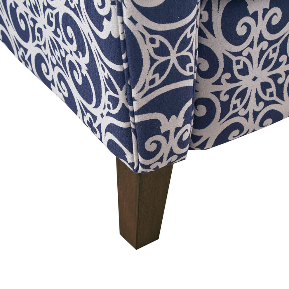 Madison Park Brooke Accent Chair, Navy Blue
