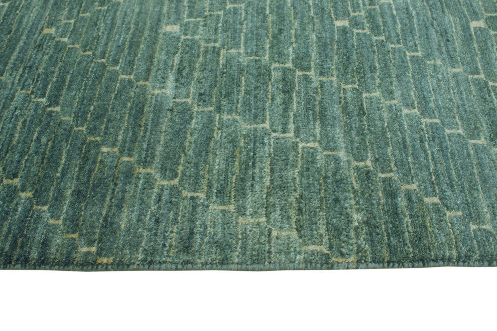 Fine Chobi Birsen Grey-Green/Ivory Rug, 9'11 x 13'3