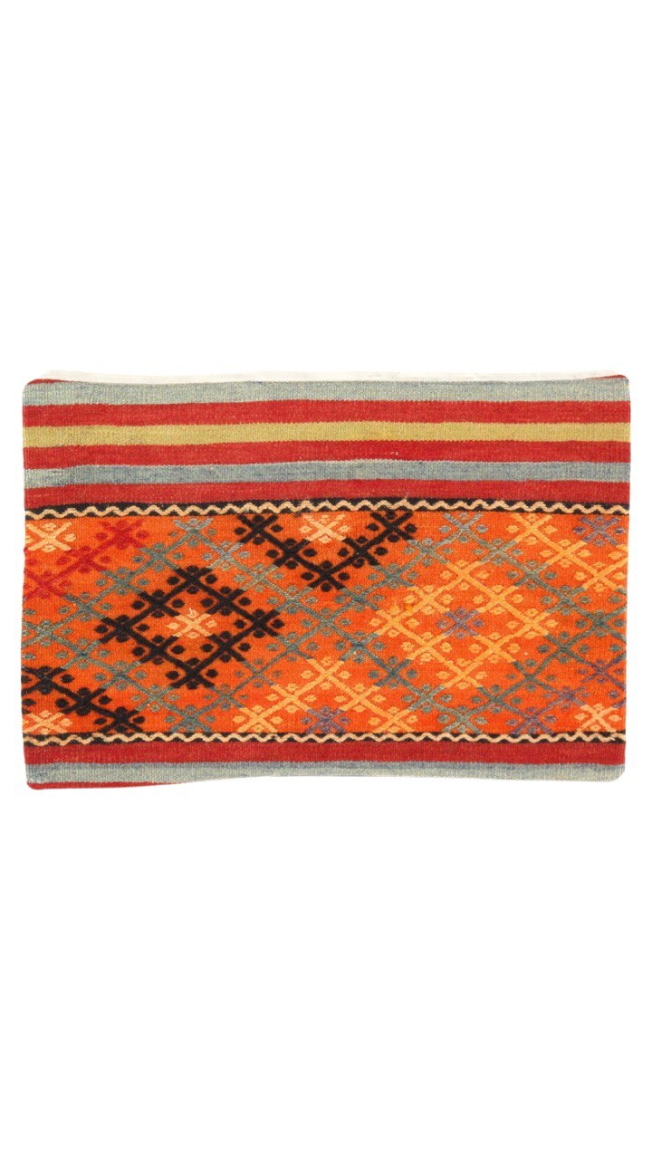 Vintage Hand Knotted K35 Pillow, 16"x24"