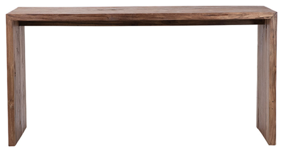 Modern Teak Waterfall Table Desk