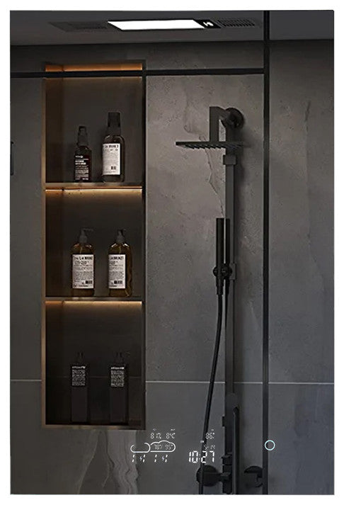 Lexora Savera LED Medicine Cabinet, Defogger, 24 in. X 36 in.