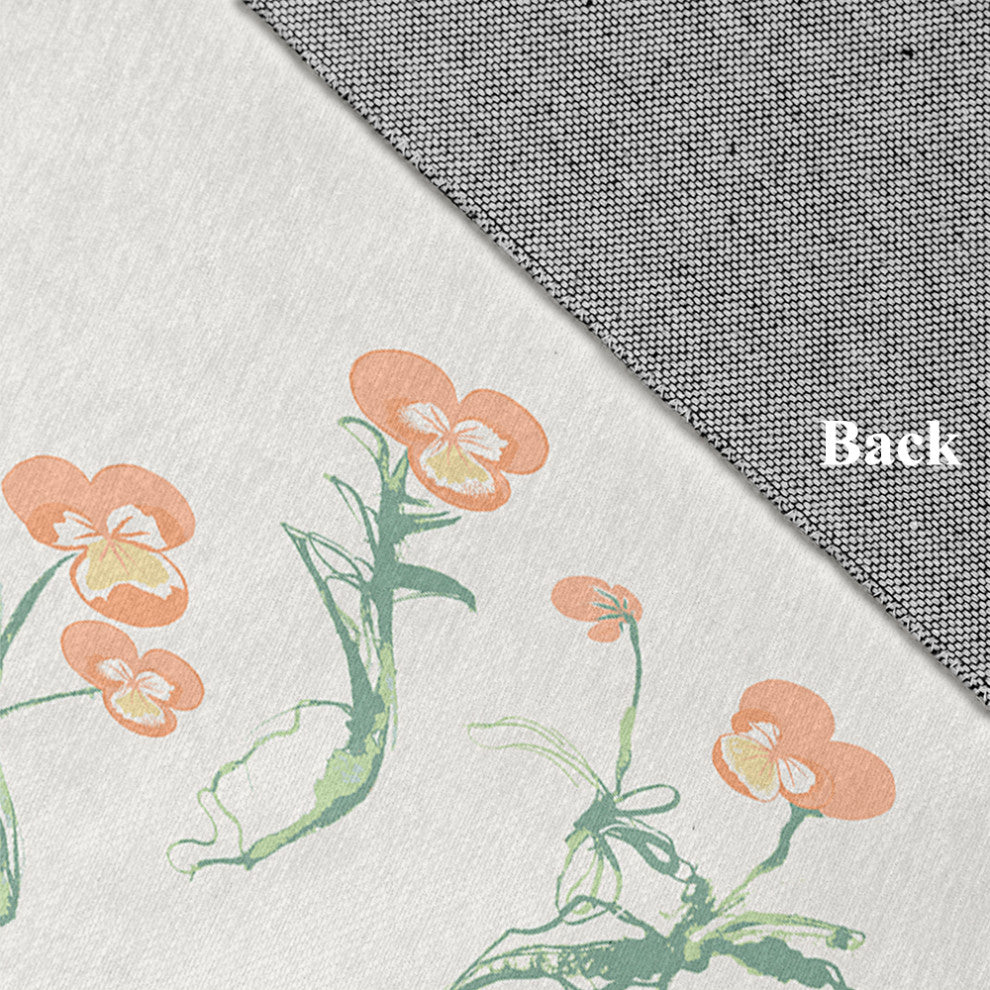 What a Pansy Rug, Orange, 4'x6'