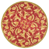 Safavieh Anatolia an527a Rug, Burgundy/Sage, 6'0"x6'0" Round