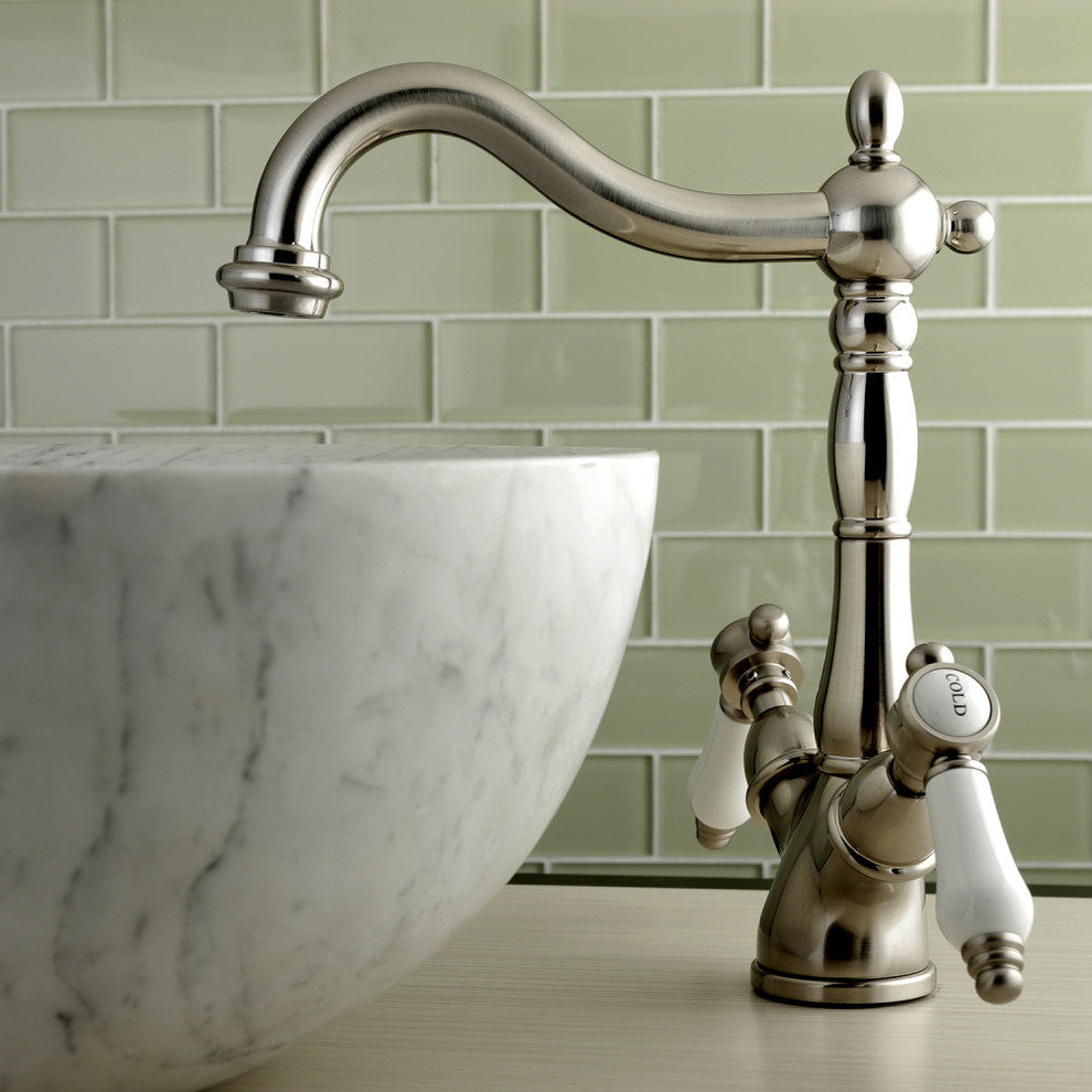 Kingston Brass Vessel Sink Faucet, Brushed Nickel
