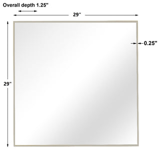Uttermost Alexo Silver Square Mirror