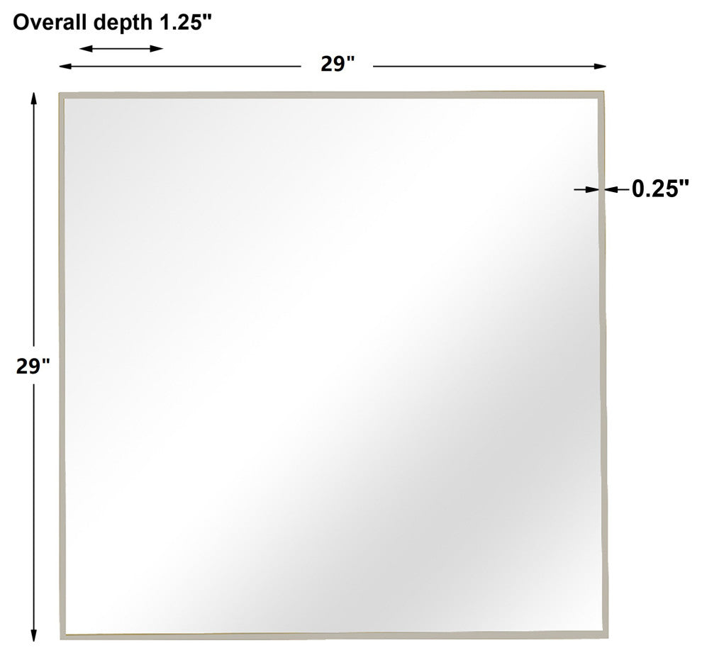 Uttermost Alexo Silver Square Mirror