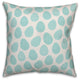 Blue Easter Egg Pattern 20x20 Throw Pillow