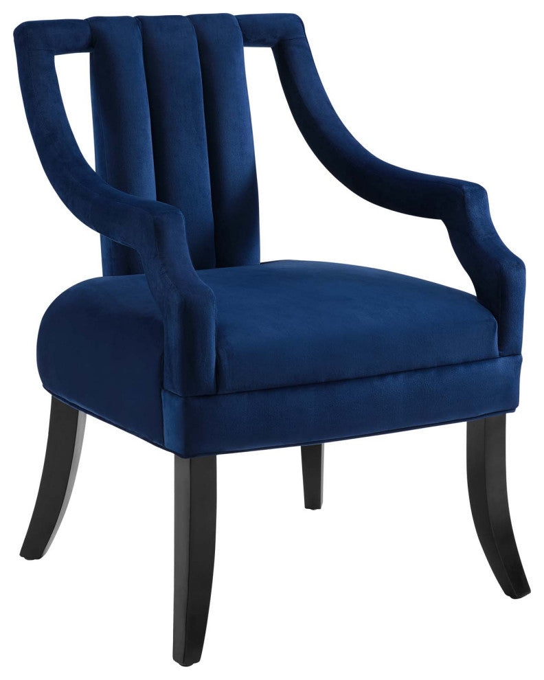 Harken Accent Chair Performance Velvet Set of 2 EEI-4429-NAV