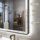 Dyconn Faucet M22 Black Frame Wall Mounted LED Bathroom Vanity Mirror, 4836