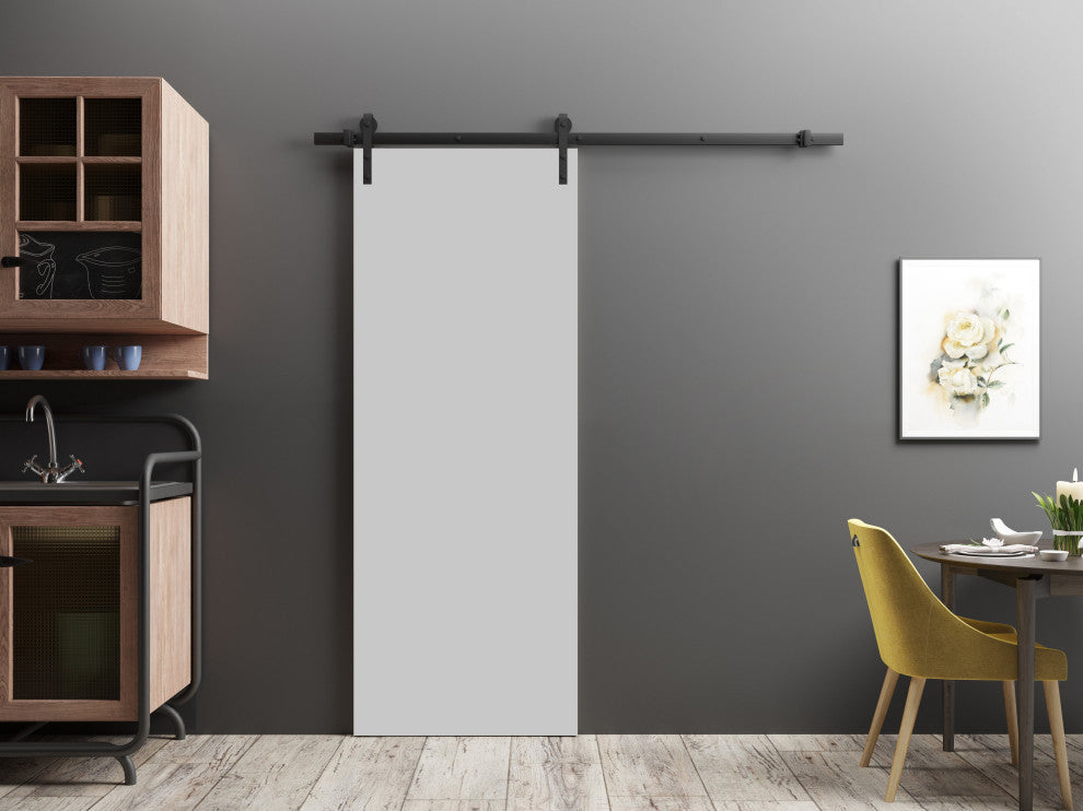 Barn Door 42 x 84 | Planum 0010 Matte Grey | 8FT