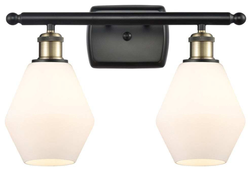 Innovations 516-2W-BAB-G651-6 2-Light Bath Vanity Light, Black Antique Brass