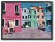 Colorful Town Landscape Painting, 11"x14"