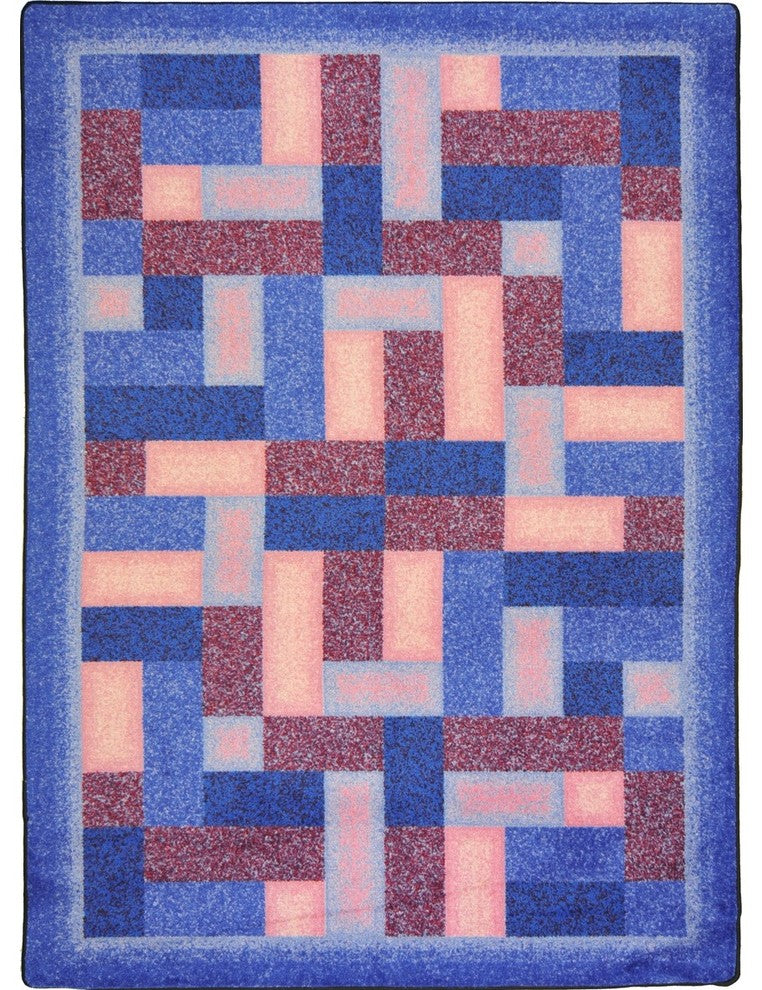 Kid Essentials Rug, Off Beat, Purple, 7'8"x10'9"