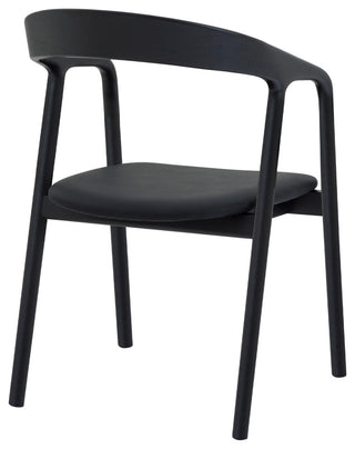 Pasadena Apache 6-Piece Oval Dining Set, With Buffet Walnut and Black Oak Finish