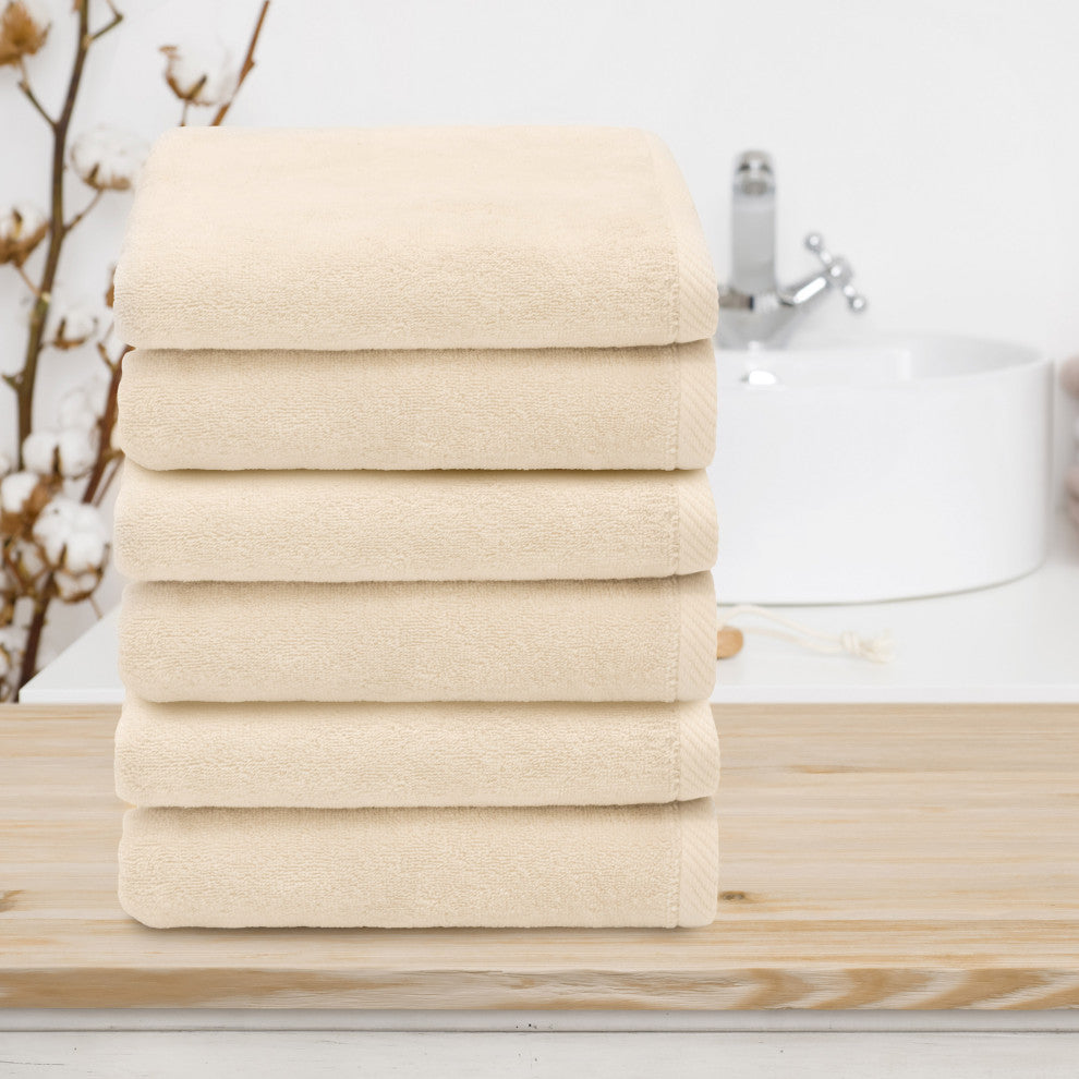 Linum Home Textiles 100% Turkish Cotton Ediree Hand Towels (Set of 6)
