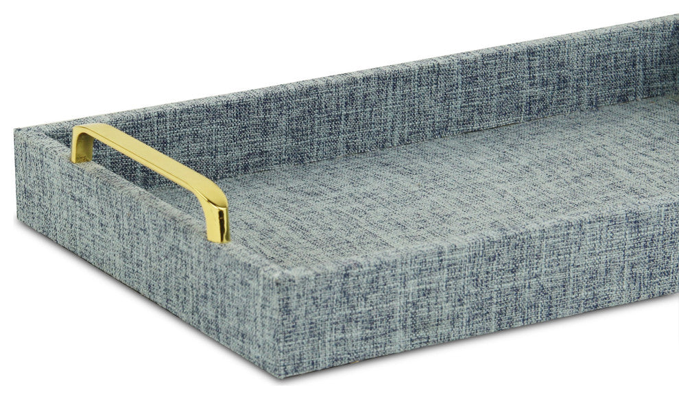 Canter Isle Light Blue Linen Tray