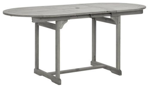 vidaXL Outdoor Dining Table Extendable Garden Patio Table Solid Acacia Wood