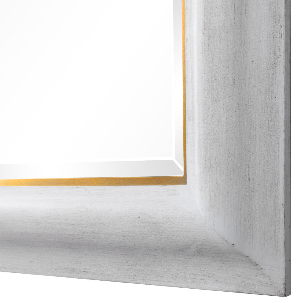 Uttermost Piper Large White Mirror