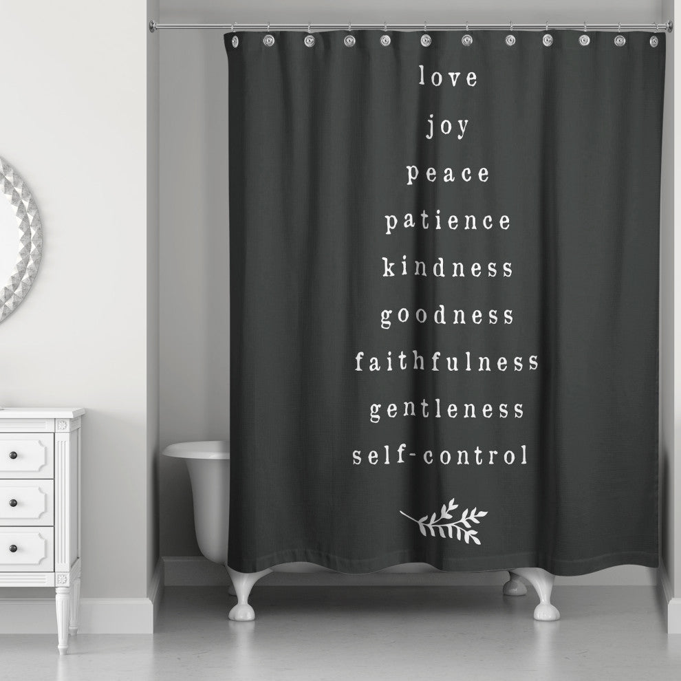 Fruits of the Spirit 71"x74" Shower Curtain