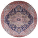 Ahgly Company Indoor Round Mid-Century Modern Area Rugs, 4' Round