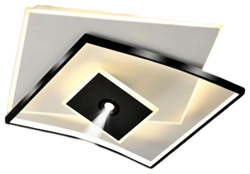 Spa | Dimmable LED Ceiling Lamp, Round Black, Brightness Dimmable