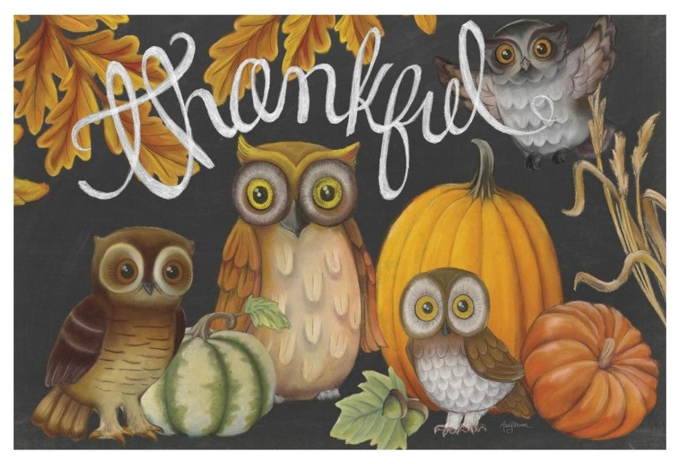 "Harvest Owl III" Digital Paper Print by Mary Urban, 32"x22"