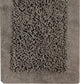Bath Rug Cotton and Chenille Tufted, 2 Piece Set, 24"x17" and 34"x21", Gray