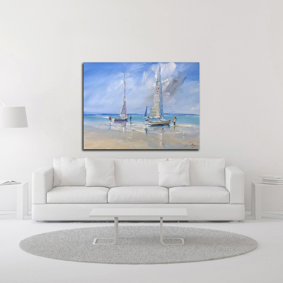 Aspendale Racers by Craig Trewin Penny, Print on Canvas, 40" x 30"