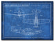 Canvas Art ''American P-51 Blueprint'' by Dorothea Taylor, 16x20